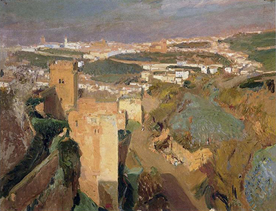 Tower of Seven, Pont Alhambra, Granada Joaquin Sorolla